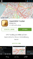 Screenshot OpenDEM tracker